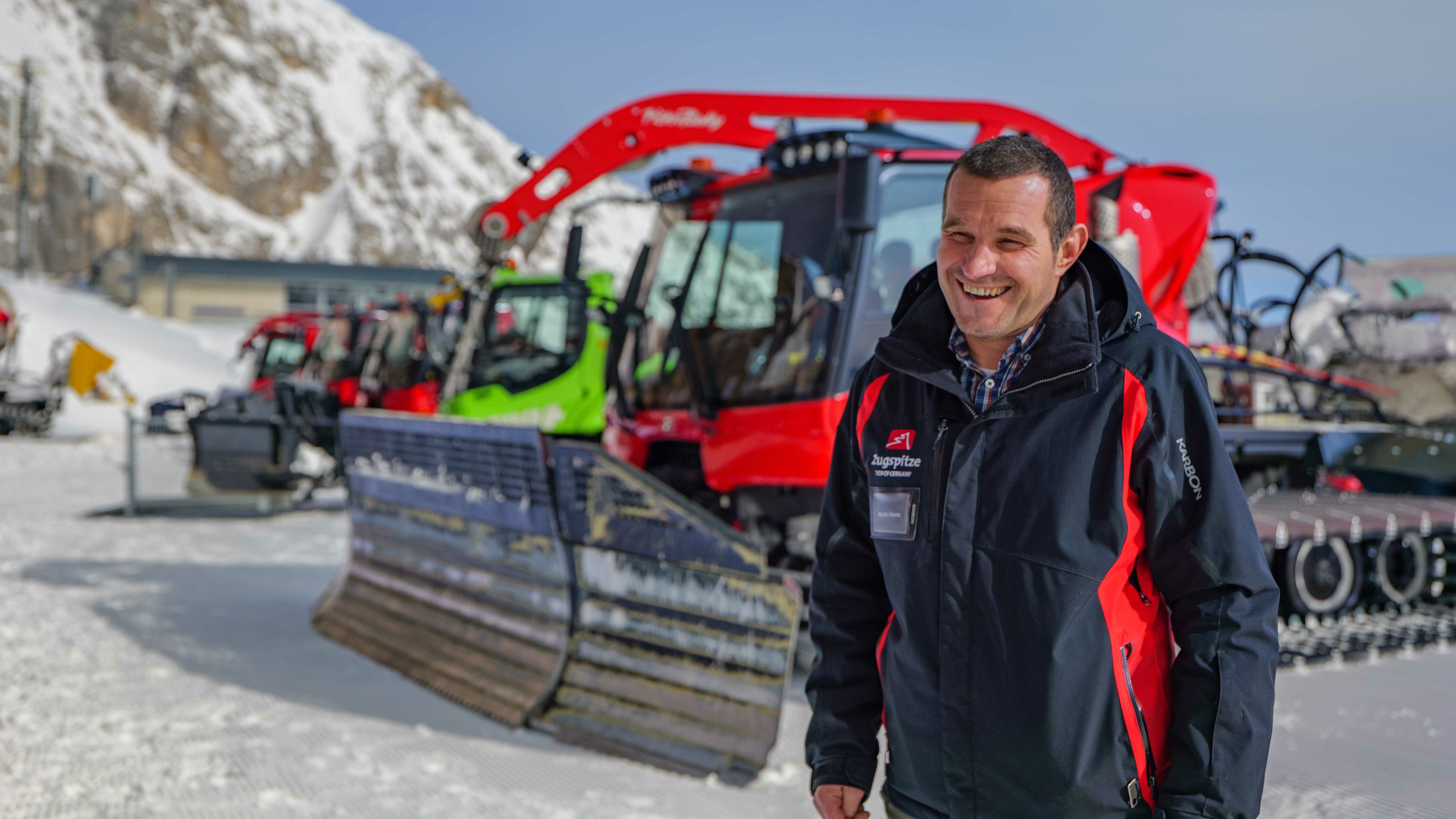 Martin Hurm, chef d'exploitation de la Bayerischen Zugspitzbahn Bergbahn AG, est déjà entièrement convaincu de la solution SNOWsat
