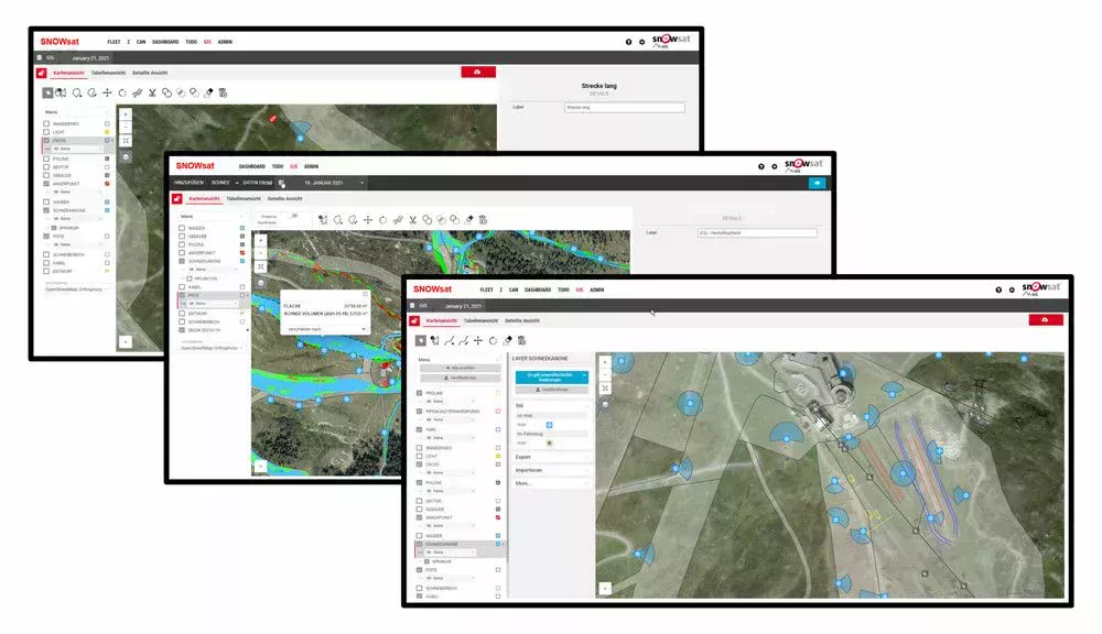 SNOWsat GIS Daten Manager