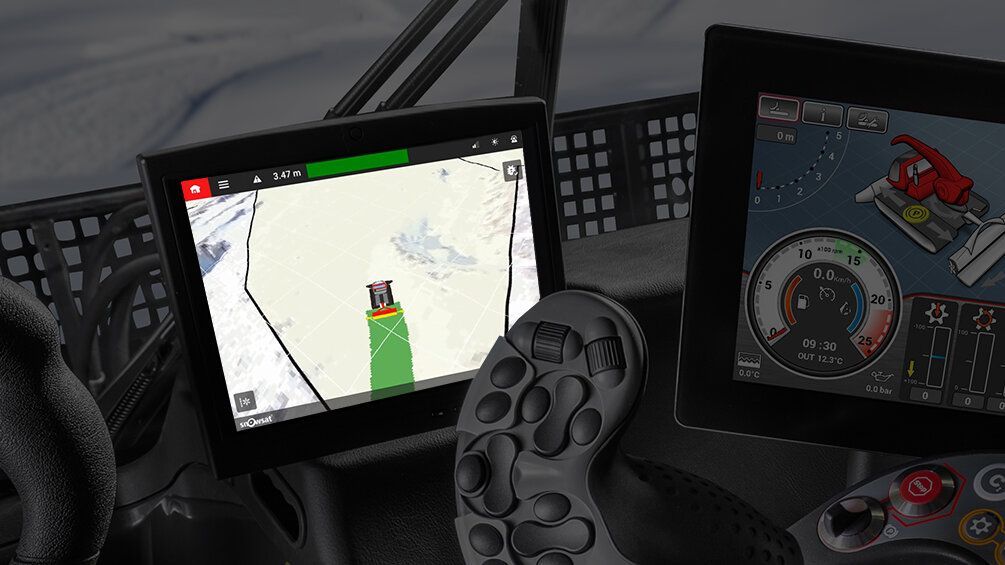 SNOWsat iX im Fahrzeug