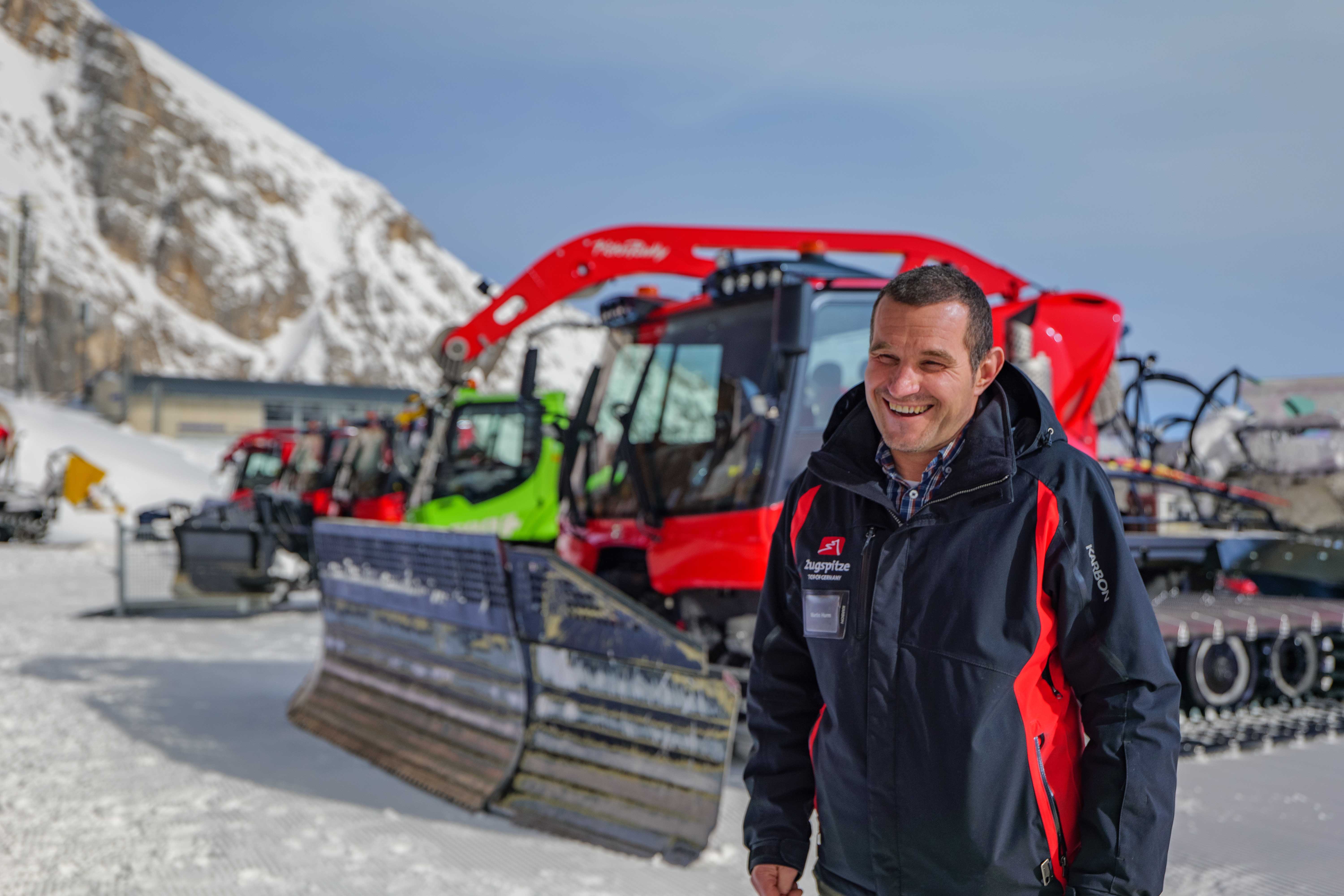 Martin Hurm, Operations Manager of Bayerische Zugspitzbahn Bergbahn AG, is already enthusiastic about the new SNOWsat solution.