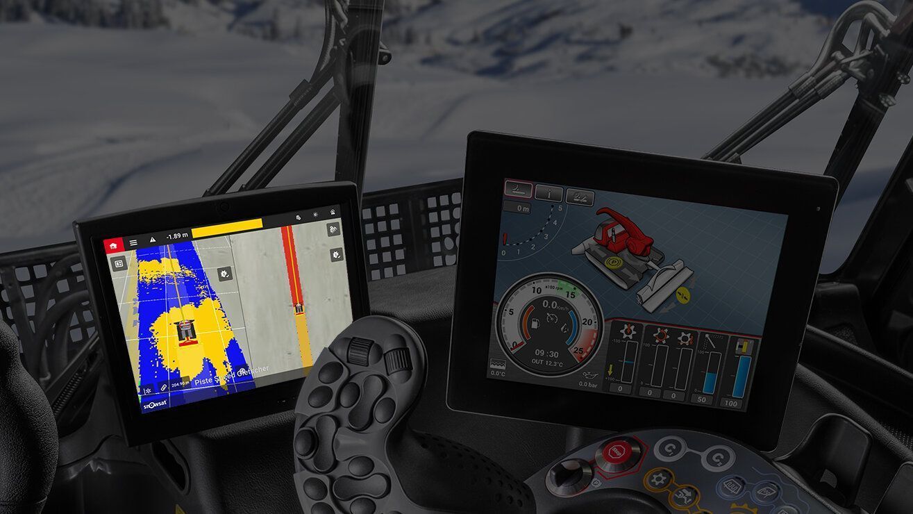 SNOWsat iX splitscreen nel veicolo 